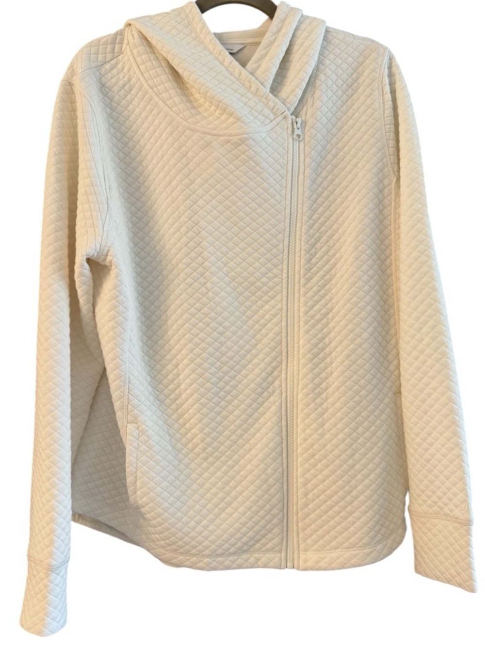 DSG Quilted Hooded Jacket in Off-White XL